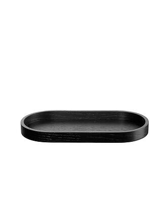 ASA SELECTION | Holztablett oval 23x11cm Eiche Schwarz