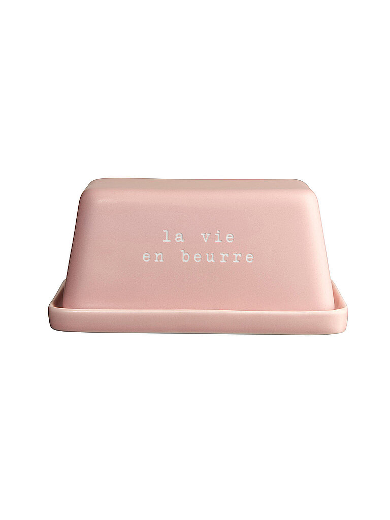 Butterdose 16x11x7,5 cm LA VIE EN BEURRE Rosa rosa baby