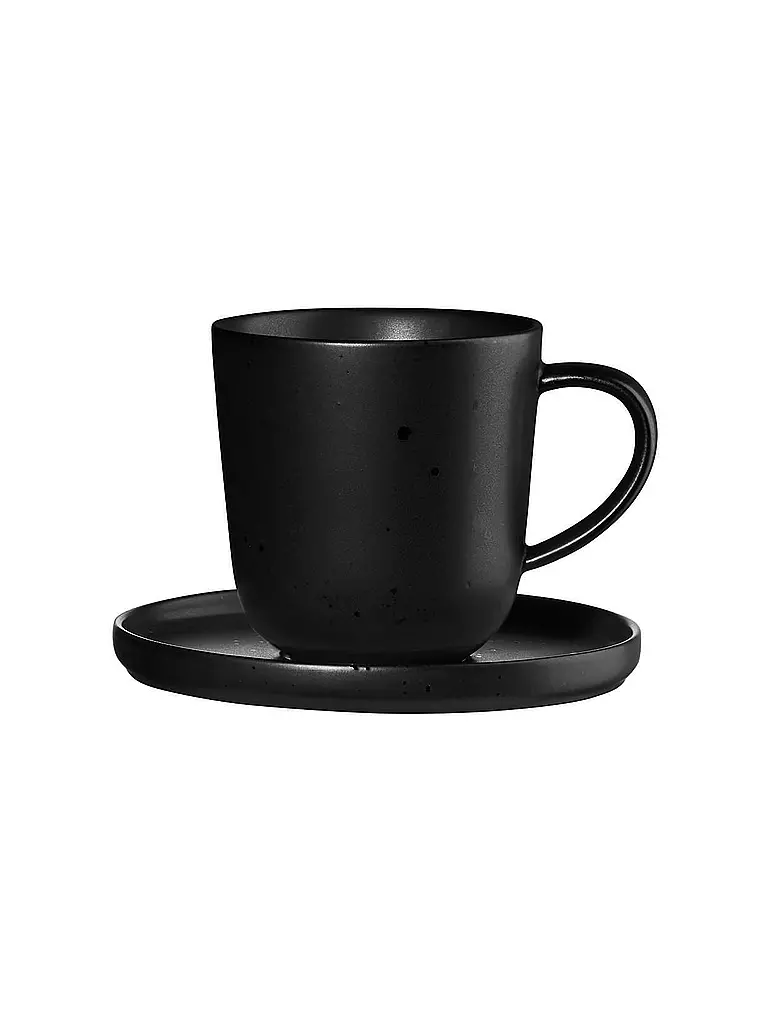 ASA SELECTION | Espressotasse mit Untertasse 0,08l Coppa Kuro/Schwarz | schwarz