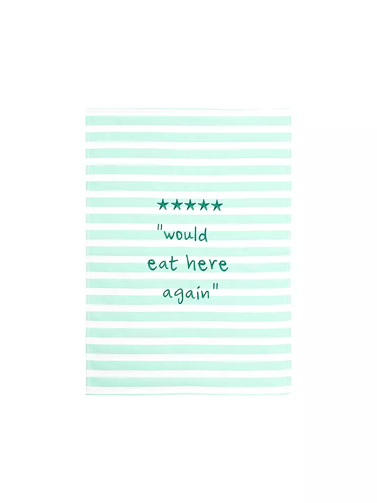 ASA SELECTION | Geschirrtuch 50x70cm Would eat here  | mint
