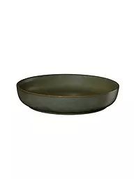 ASA SELECTION | Gourmet-/Suppenteller Coppa 22cm  Kuro/Schwarz | dunkelgrün