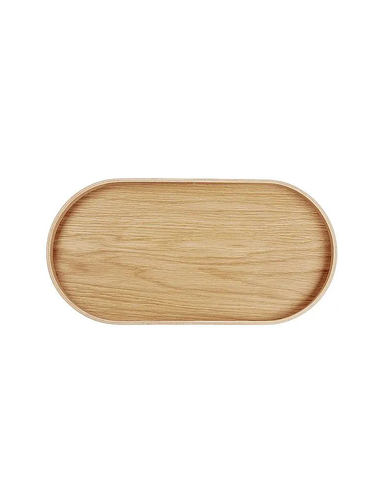 ASA SELECTION | Holzblatte oval 35,5x16,5cm Eiche Braun | Hellbraun