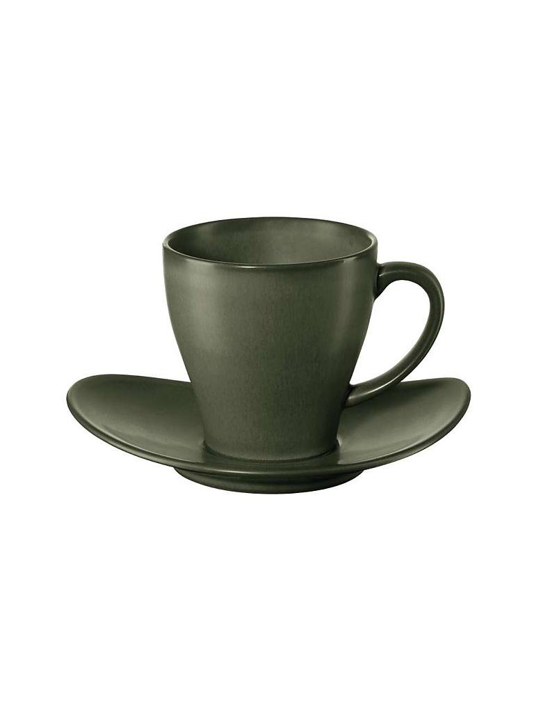 ASA SELECTION | Kaffeetasse mit Untertasse "Cuba" 0,2l (Verde) | grün