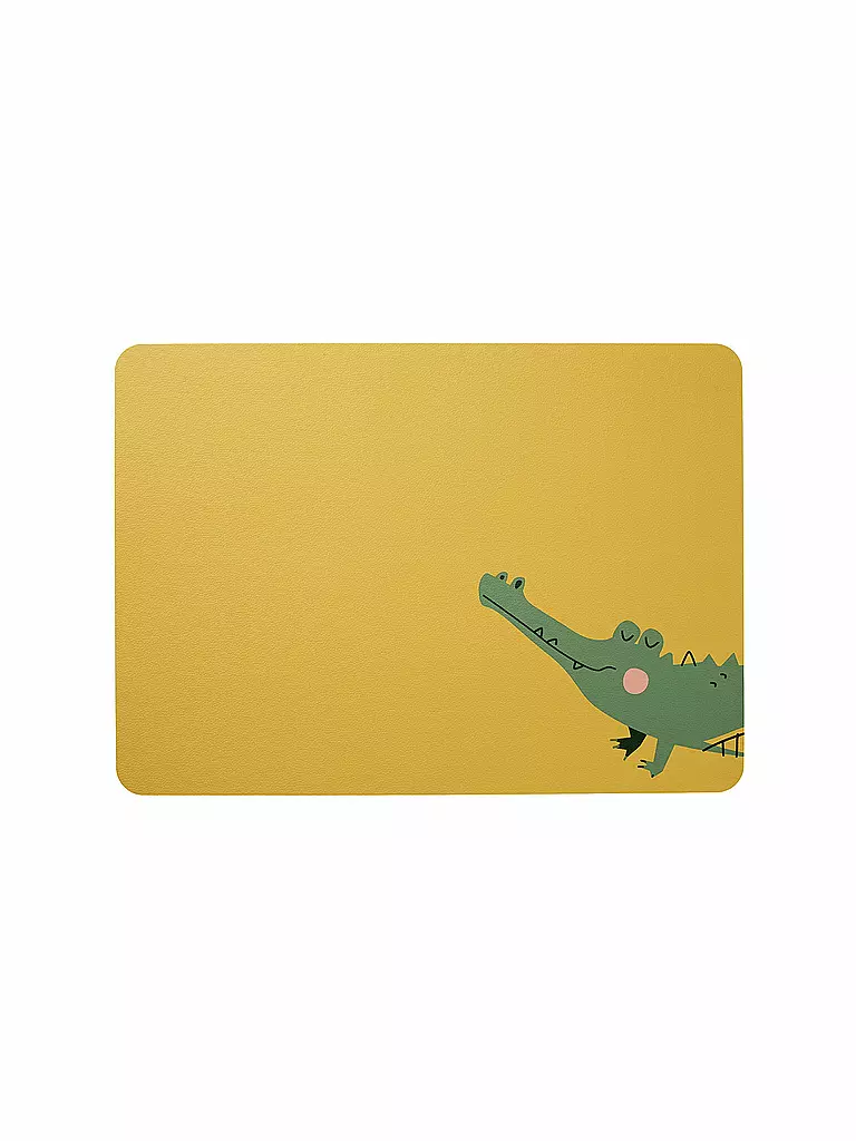 ASA SELECTION | Kinder Tischset "Croco Krokodil" | grün