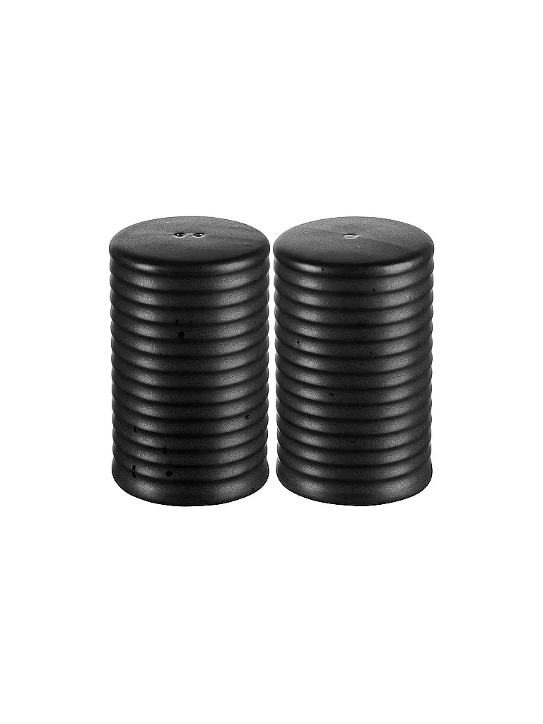 ASA SELECTION | Salz- & Pfefferstreuer Set 2er 6,5cm KITCHEN'ART Black | schwarz