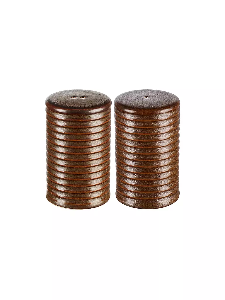 ASA SELECTION | Salz- & Pfefferstreuer Set 2er 6,5cm KITCHEN'ART Brown | braun