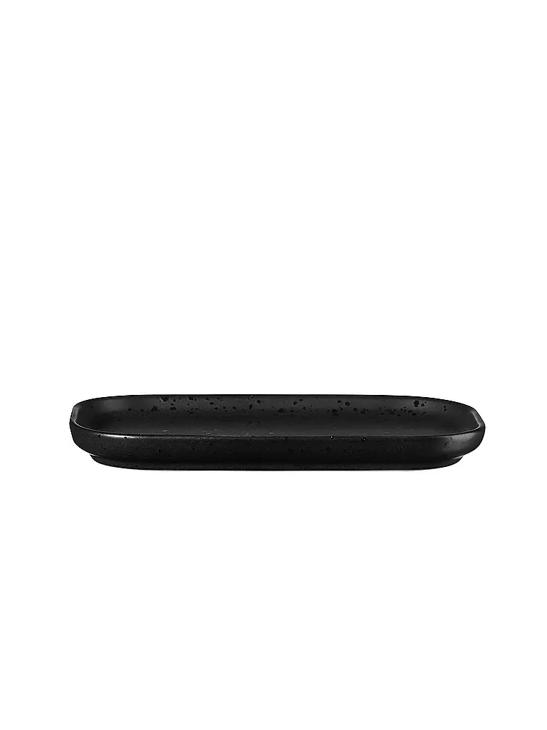 ASA SELECTION | Snackteller oval 15x4,4cm Coppa Kuro/Schwarz | schwarz