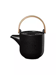 ASA SELECTION | Teekanne mit Holzgriff "Coppa" 0,6l (Nori) | schwarz