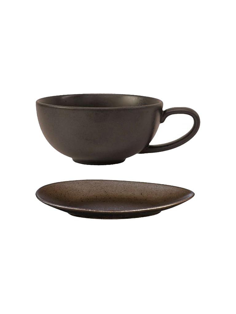 ASA SELECTION | Teetasse mit Untertasse "Cuba" 0,15l (Marone) | braun