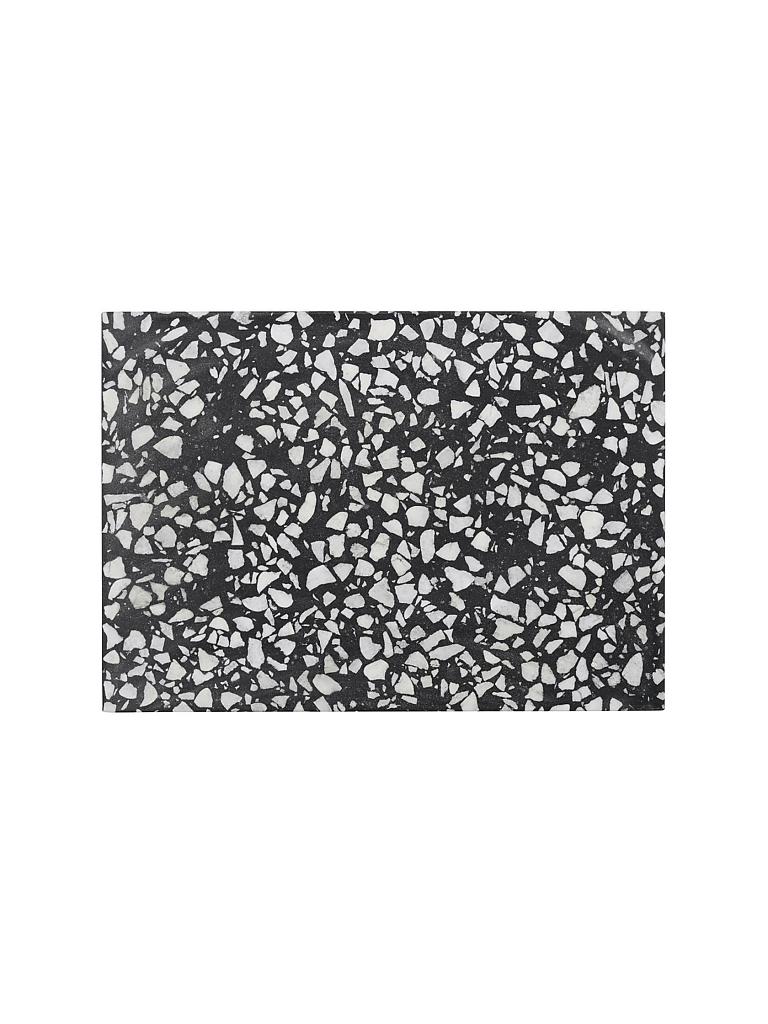 ASA SELECTION | Terrazzo Platte 30x21cm  (Schwarz/Weiss) | schwarz