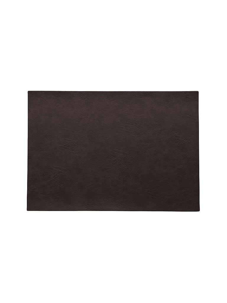 ASA SELECTION | Tischset "Vegan Leather" 46x33cm (Black Coffee) | schwarz
