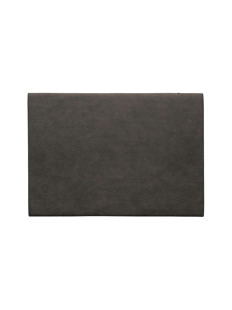 ASA SELECTION | Tischset "Vegan Leather" 46x33cm (Mushroom) | grau