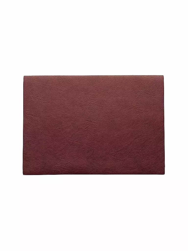 ASA SELECTION | Tischset "Vegan Leather" 46x33cm (Rosewood) | rot