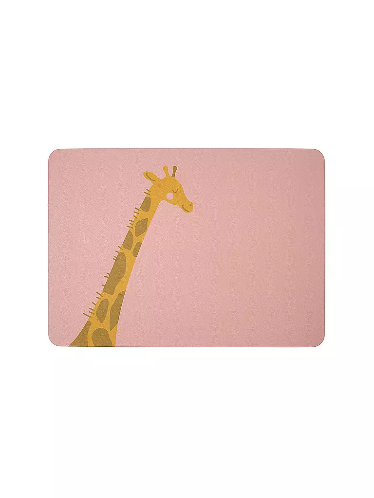 ASA SELECTION | Tischset Coppa Kids 33x46cm Wildlife Giraffe Giselle | rosa