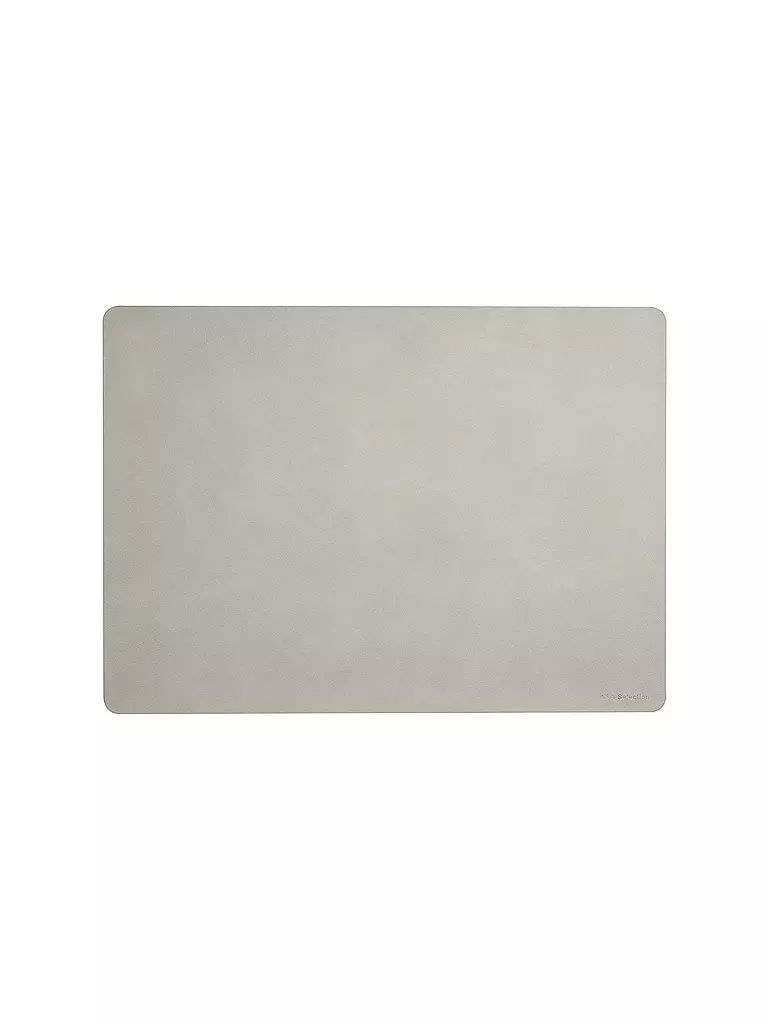 ASA SELECTION | Tischset Soft Leather 46x33cm Limestone | grau