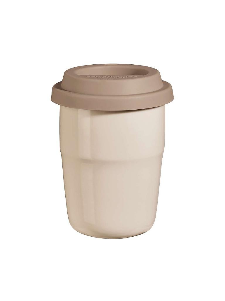 ASA | Thermobecher mit Deckel "Cup & Go - Thermo" 0,2l (Creme/Braun) | creme