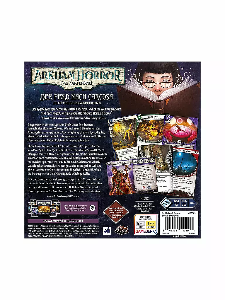 ASMODEE | Arkham Horror: Das Kartenspiel – Der Pfad nach Carcosa (Ermittler-Erweiterung) | keine Farbe