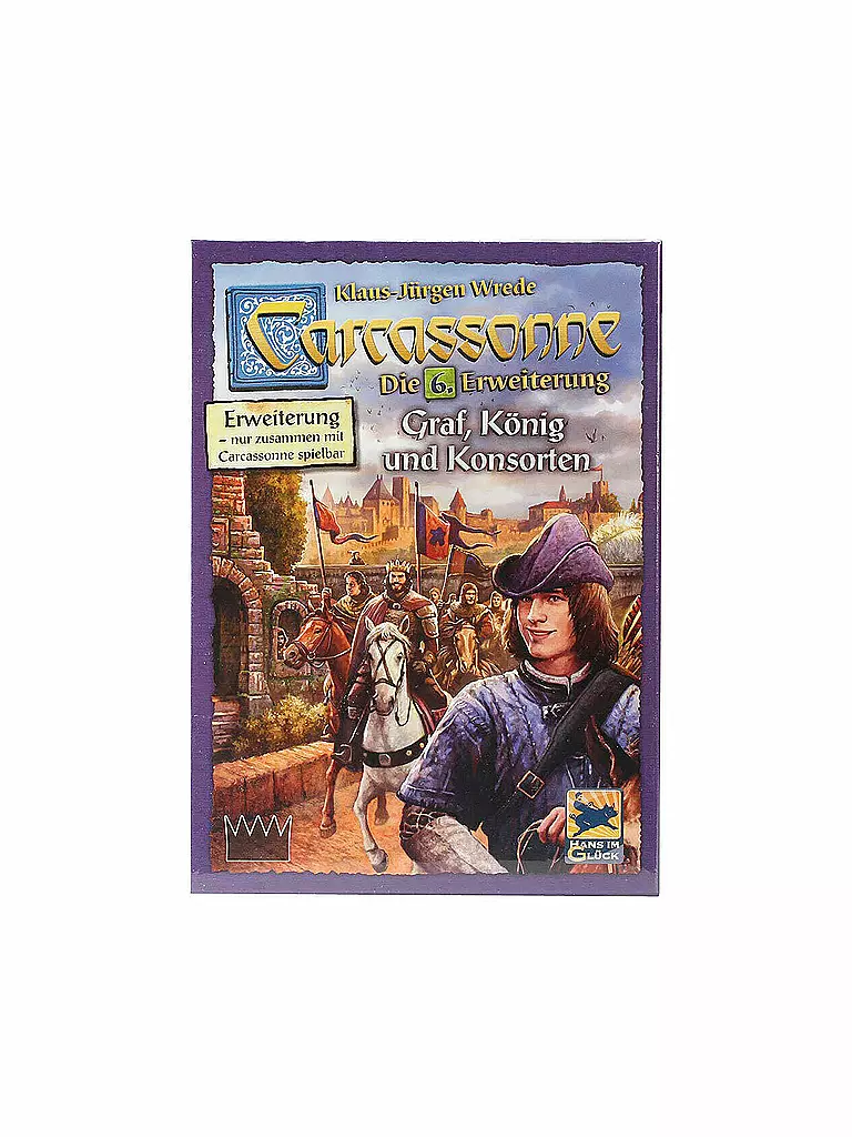 ASMODEE | Brettspiel - Carcassonne - Graf, König und Konsorten (6. Erweiterung) | keine Farbe