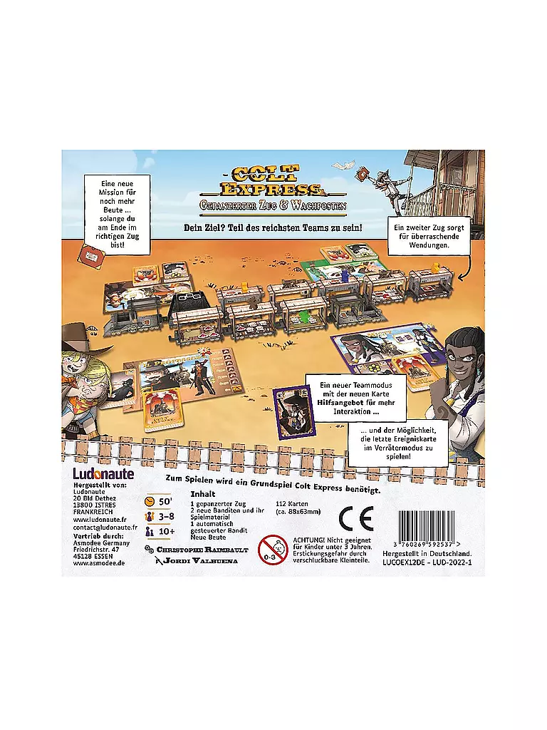 ASMODEE | Colt Express - Gepanzerter Zug & Wachposten | keine Farbe