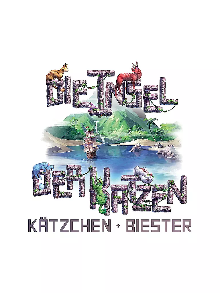 ASMODEE | Die Insel der Katzen – Kätzchen und Biester Erweiterung | keine Farbe