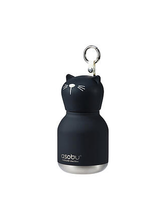 ASOBU | Kinder Mini-Isolierflasche KATZE 0,2l Schwarz