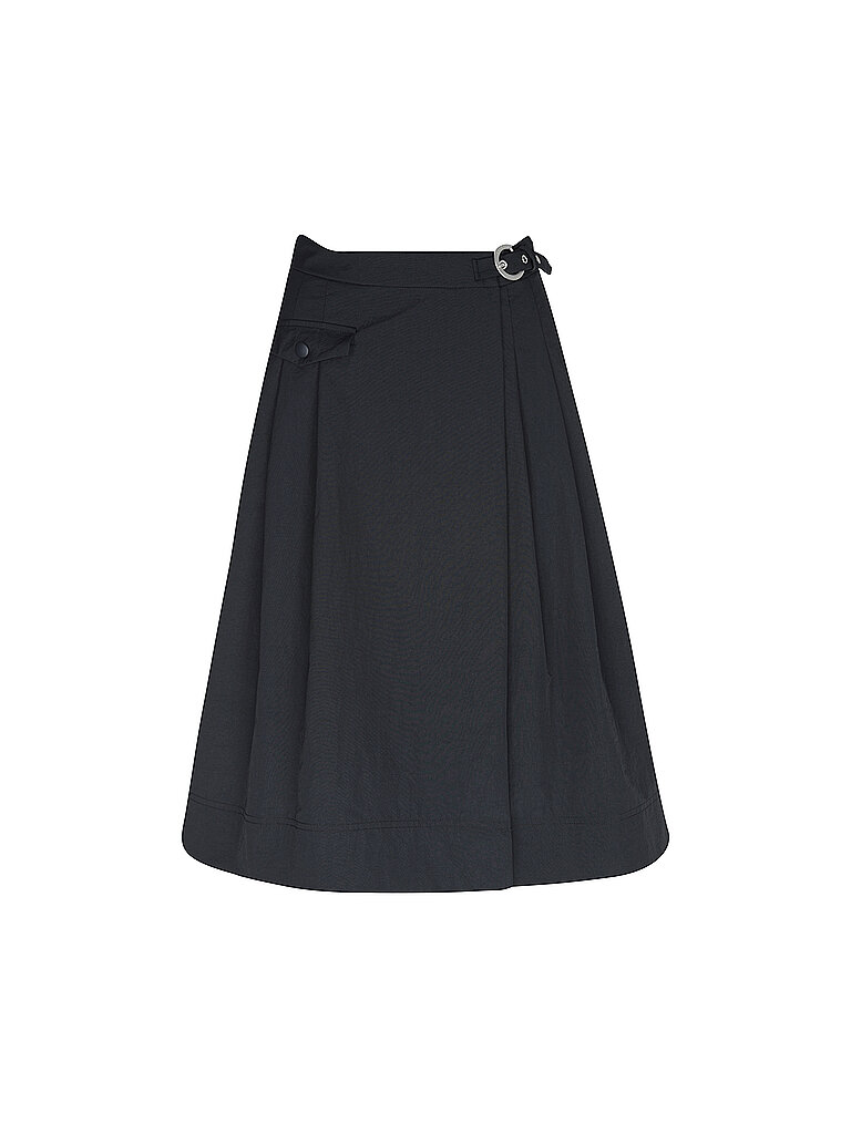 Midirock dunkelblau 40 damen