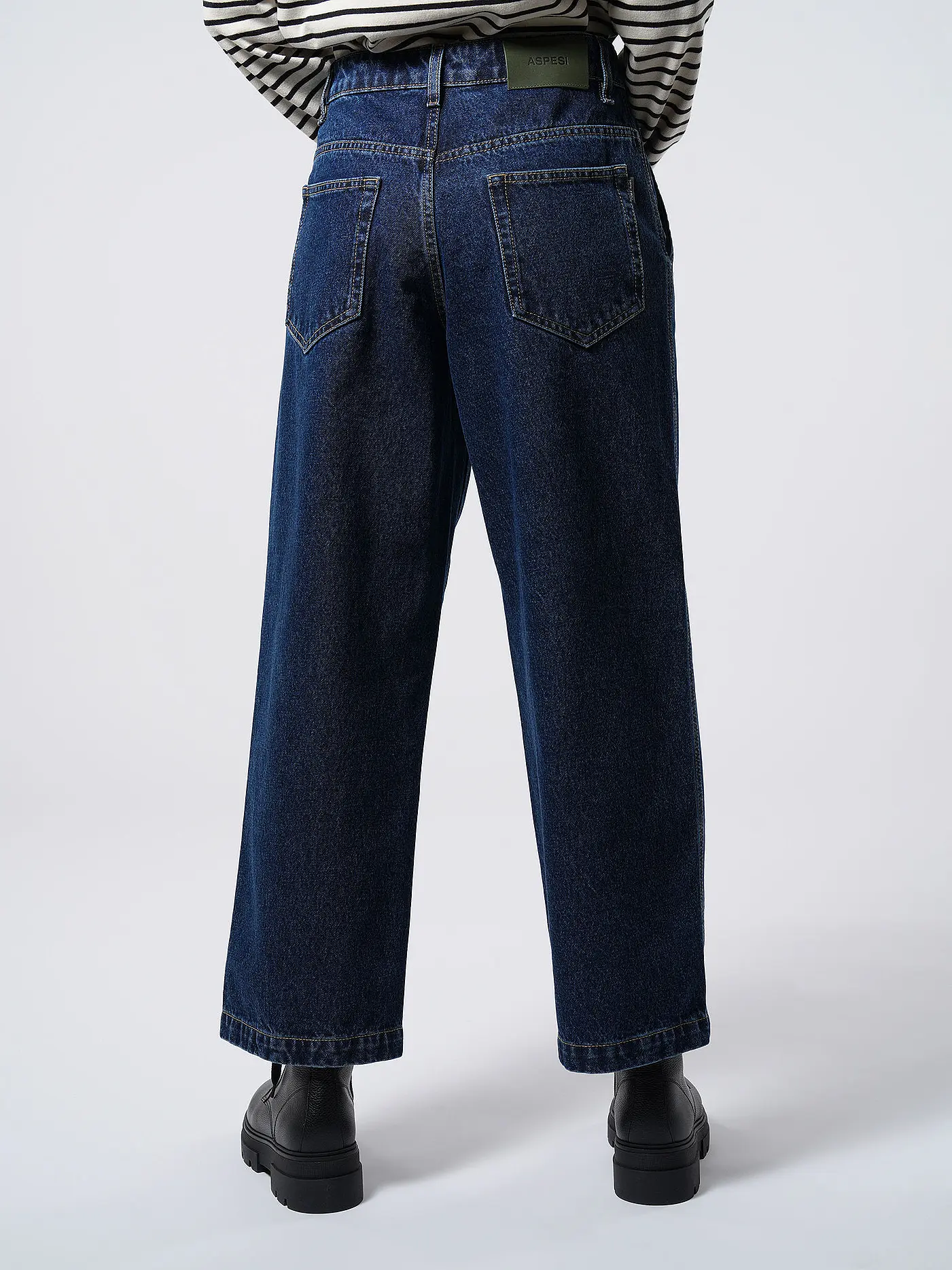 ASPESI | Jeans Wide Fit | dunkelblau