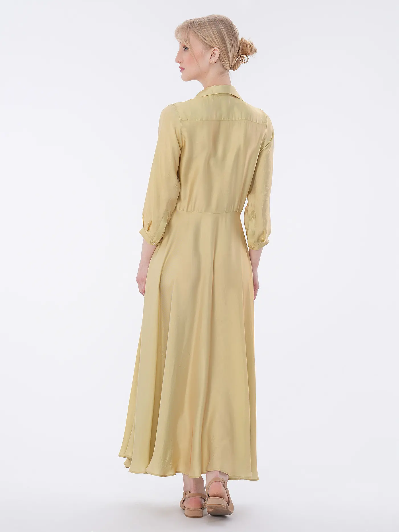 ASPESI | Midikleid ABITO | gelb