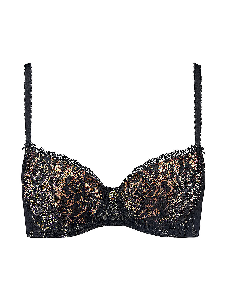 BH mit Halbschale ROSESSENCE black schwarz 80C damen