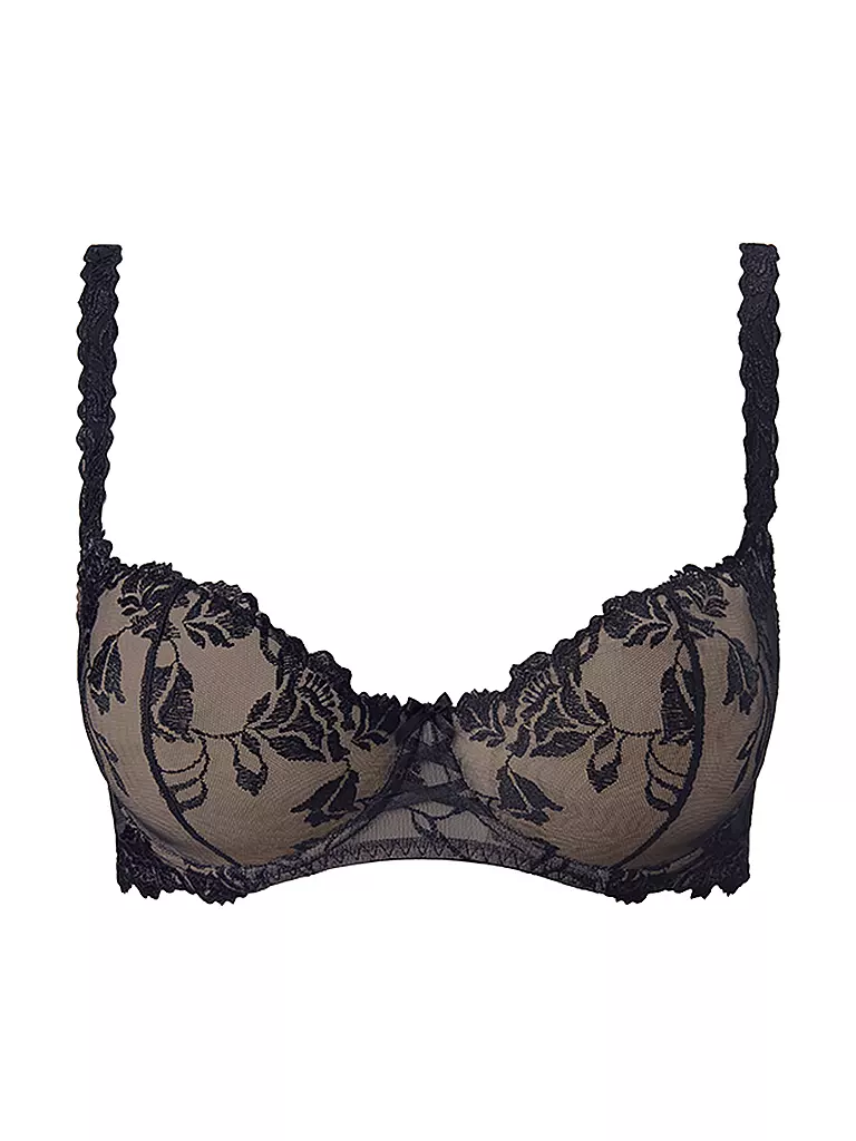 AUBADE | BH mit Bügel  Halfcup SOFTESSENCE schwarz | schwarz