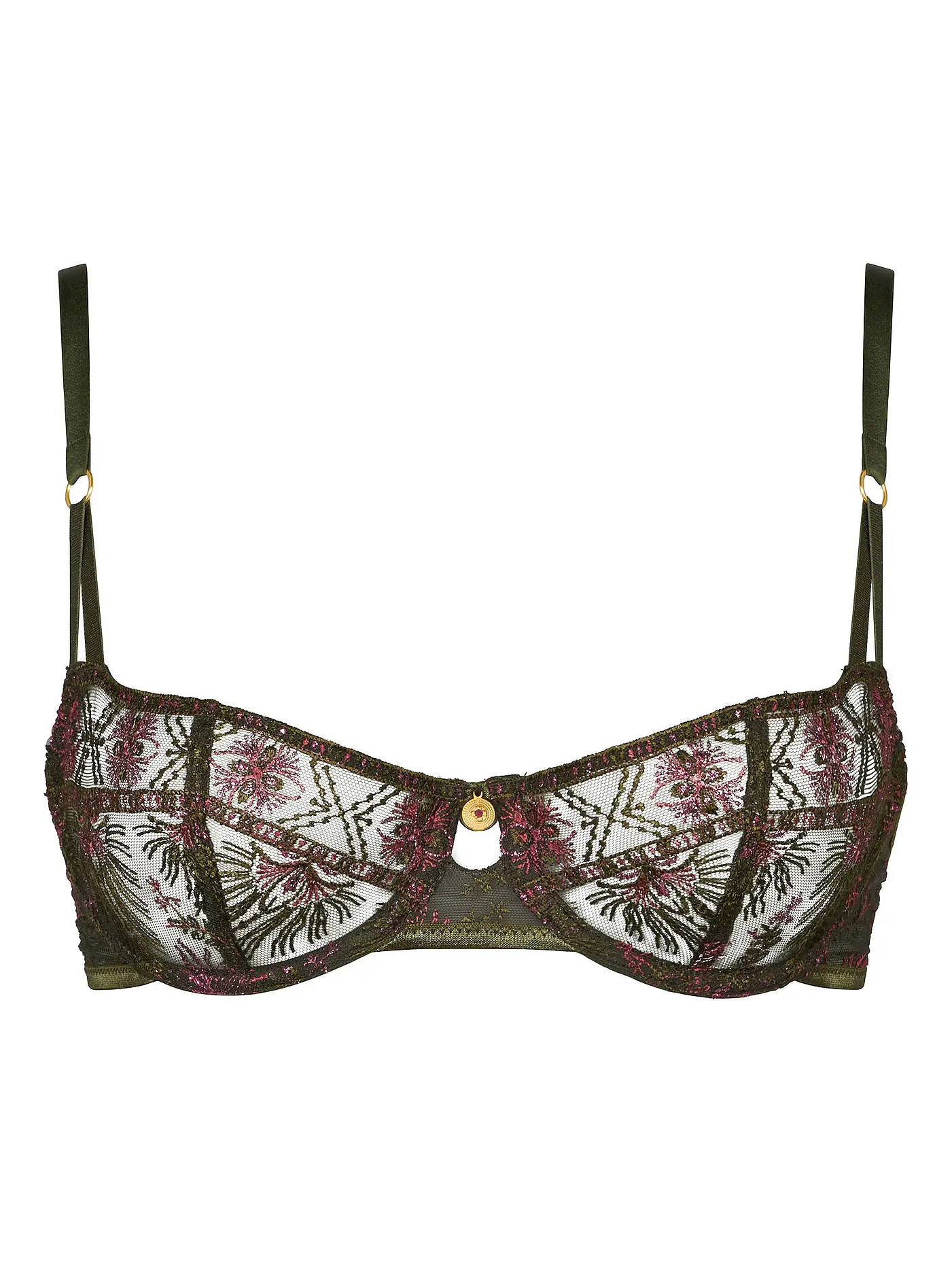AUBADE | BH mit Bügel SOUND OF HEART dark garden | olive