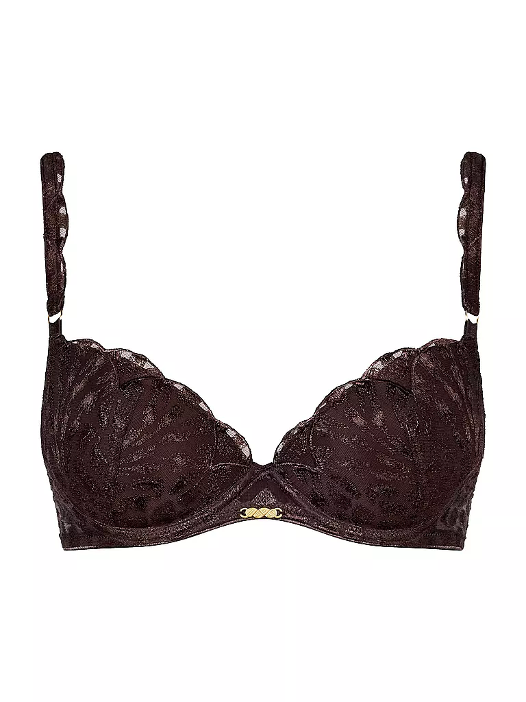 AUBADE | Push Up BH CRAZY IN LOVE satin brown | braun