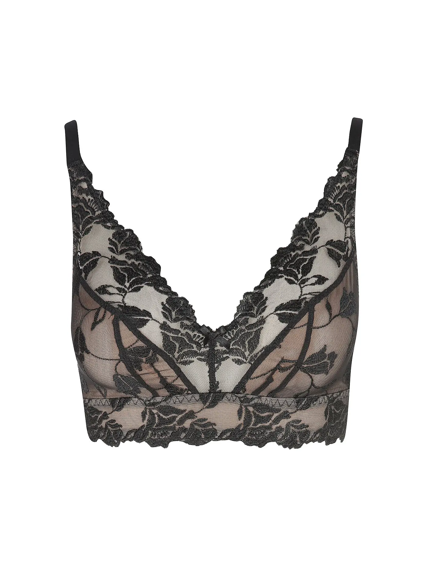 AUBADE | Triangel Bustier SOFTESSENCE skin | schwarz