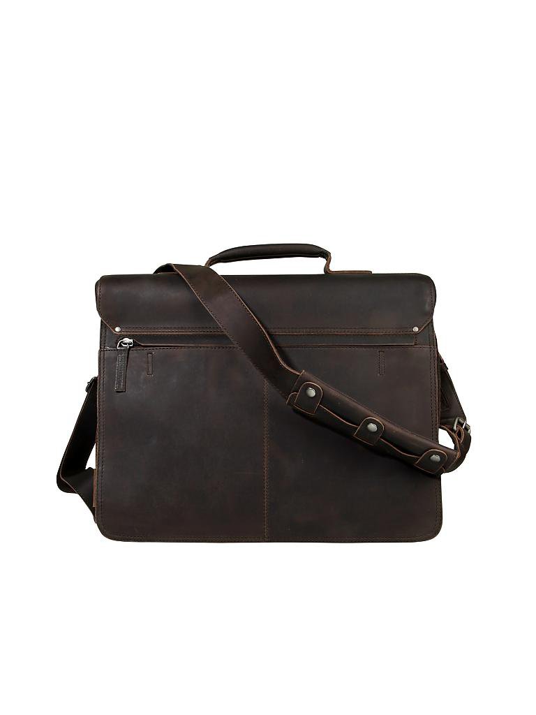 AUNTS & UNCLES | Ledertasche - Laptoptasche "Hunter - Big Finn" | braun