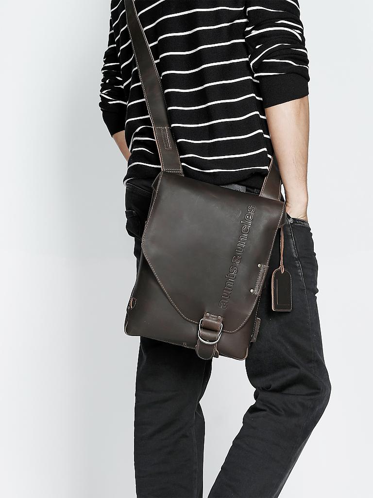 AUNTS & UNCLES | Ledertasche - Postbag "Hunter - Jason" | braun