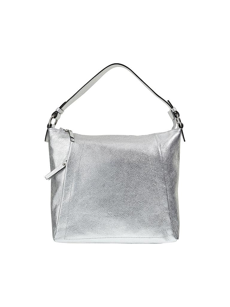 AURORA PRESTIGE | Ledertasche - Handtasche "Egeo M" | silber