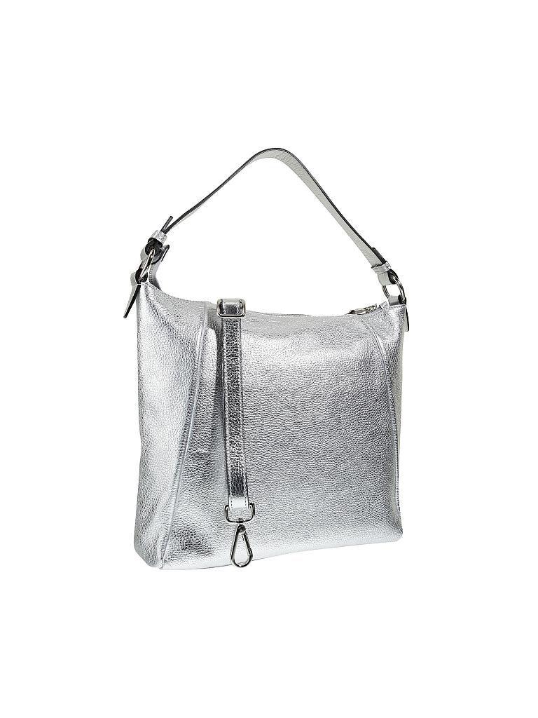 AURORA PRESTIGE | Ledertasche - Handtasche "Egeo M" | silber