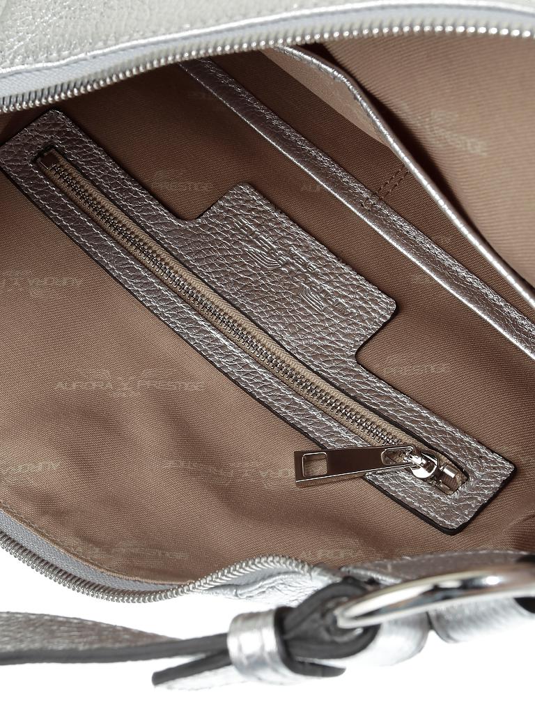 AURORA PRESTIGE | Ledertasche - Handtasche "Egeo M" | silber