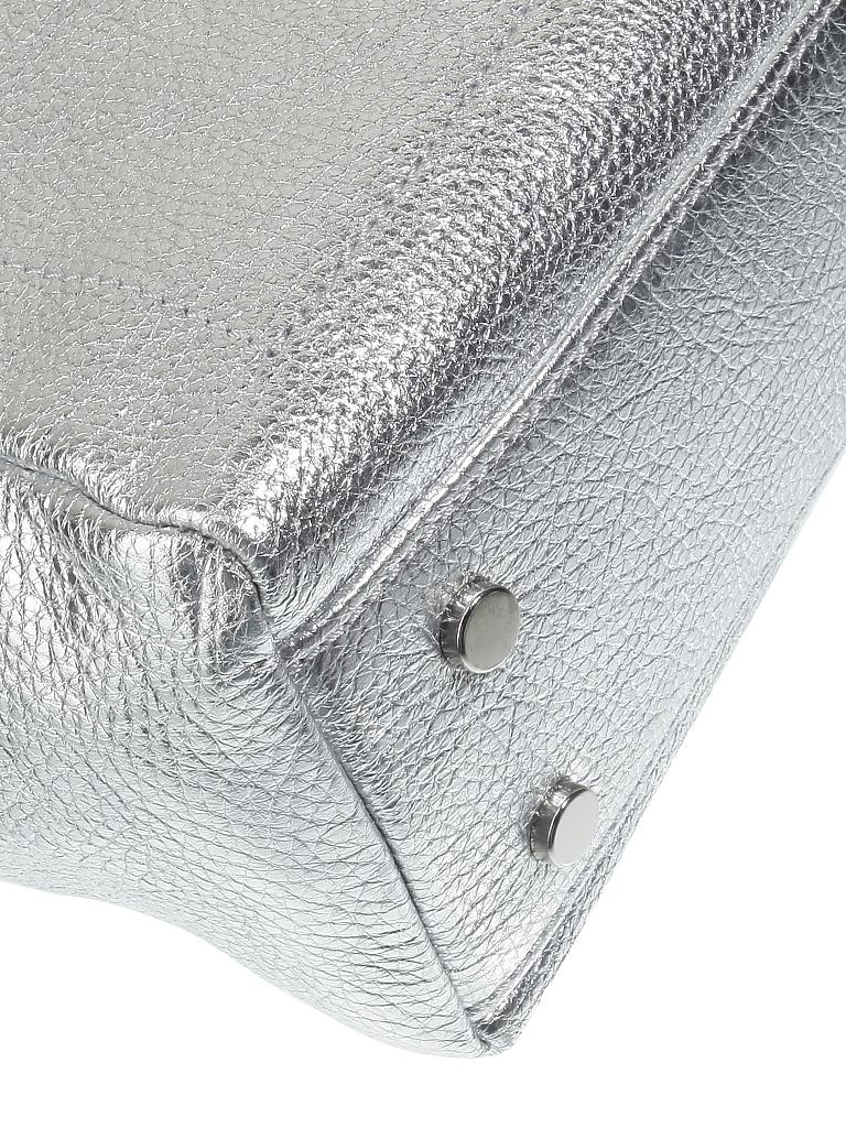 AURORA PRESTIGE | Ledertasche - Handtasche "Egeo M" | silber