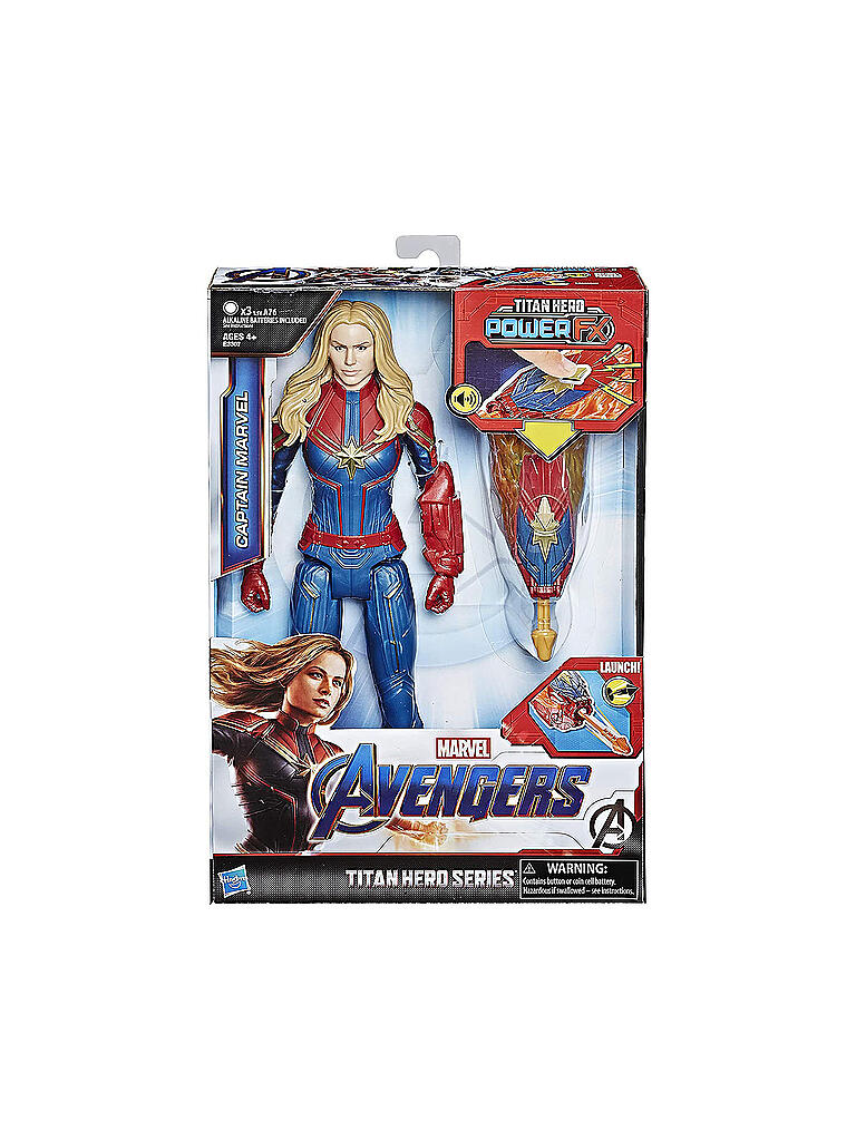 AVENGERS | Avengers - Titan Hero Power FX Captain Marvel Actionfigur | transparent