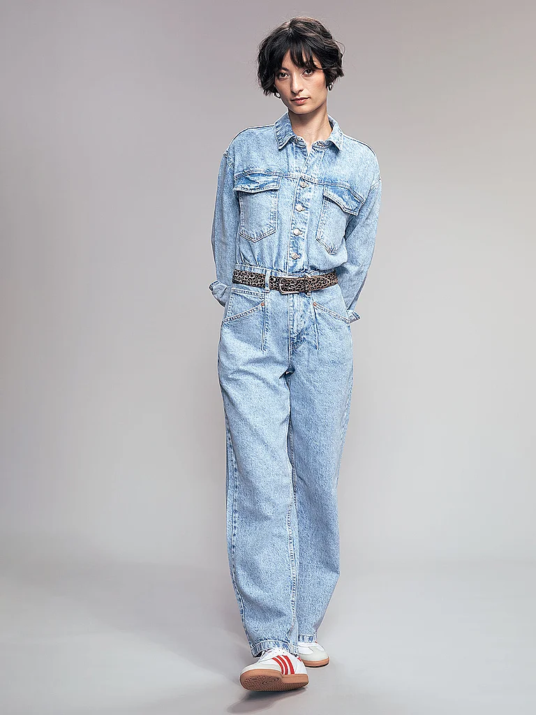 B.BELT Ceinture en cuir gris | 100