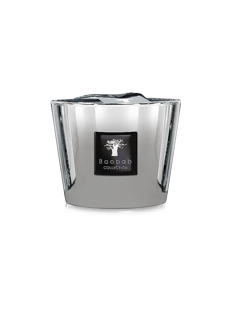 BAOBAB COLLECTION | Kerze LES EXCLUSIVES 500g Platinum | Silber