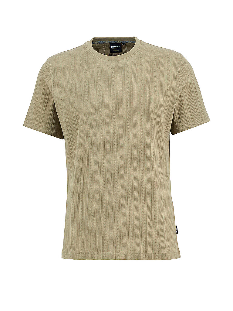 BARBOUR T-Shirt HARWELL hellbraun | S