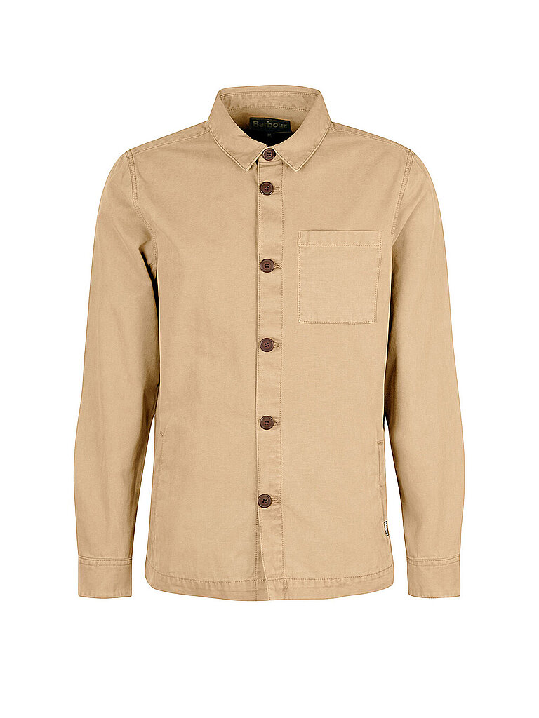 BARBOUR Overshirt beige L herren