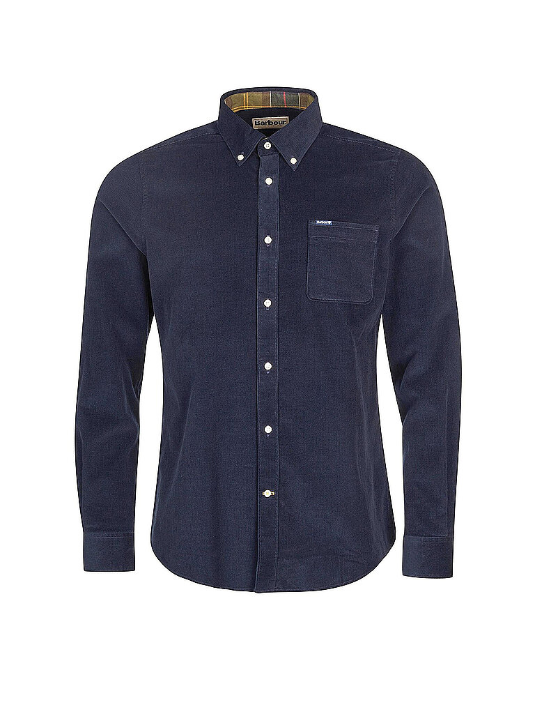 BARBOUR Cordhemd RAMSEY dunkelblau | S