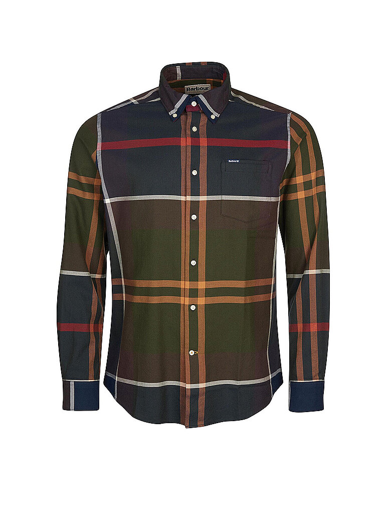 BARBOUR Hemd Slim Fit DUNOON braun | S