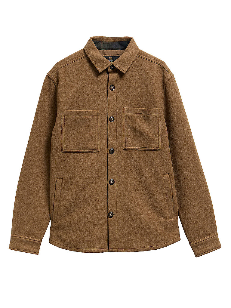 BARBOUR Overshirt MARLTOWN hellbraun | S
