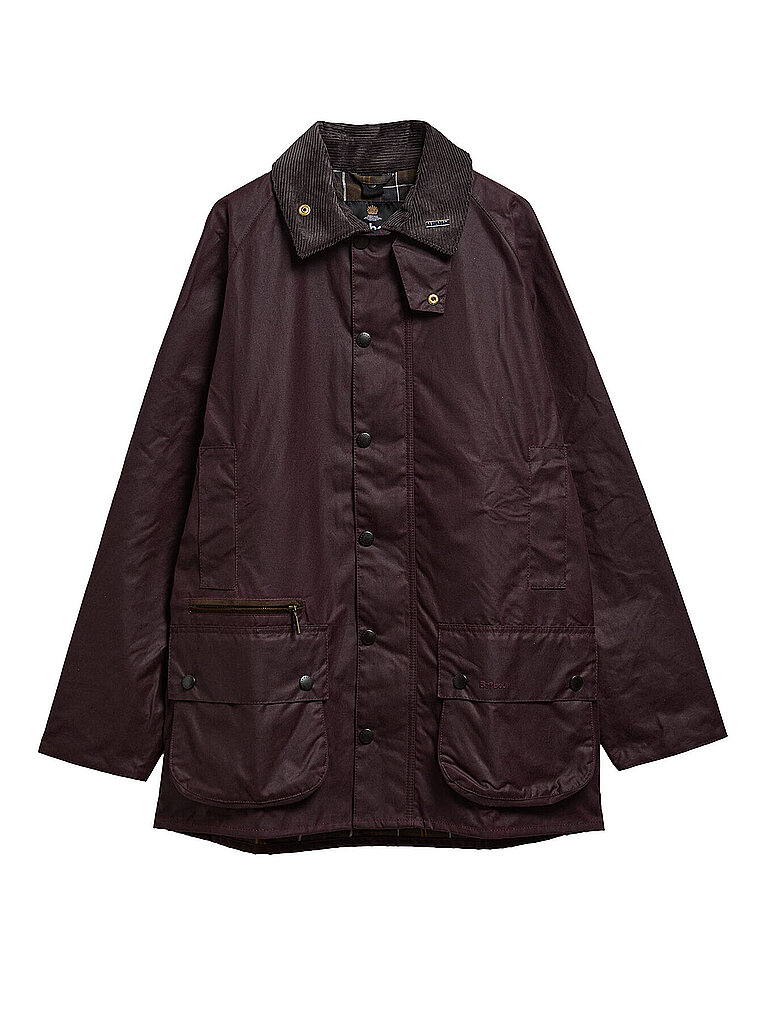BARBOUR Parka ICONS BEAUFORT dunkelrot | M