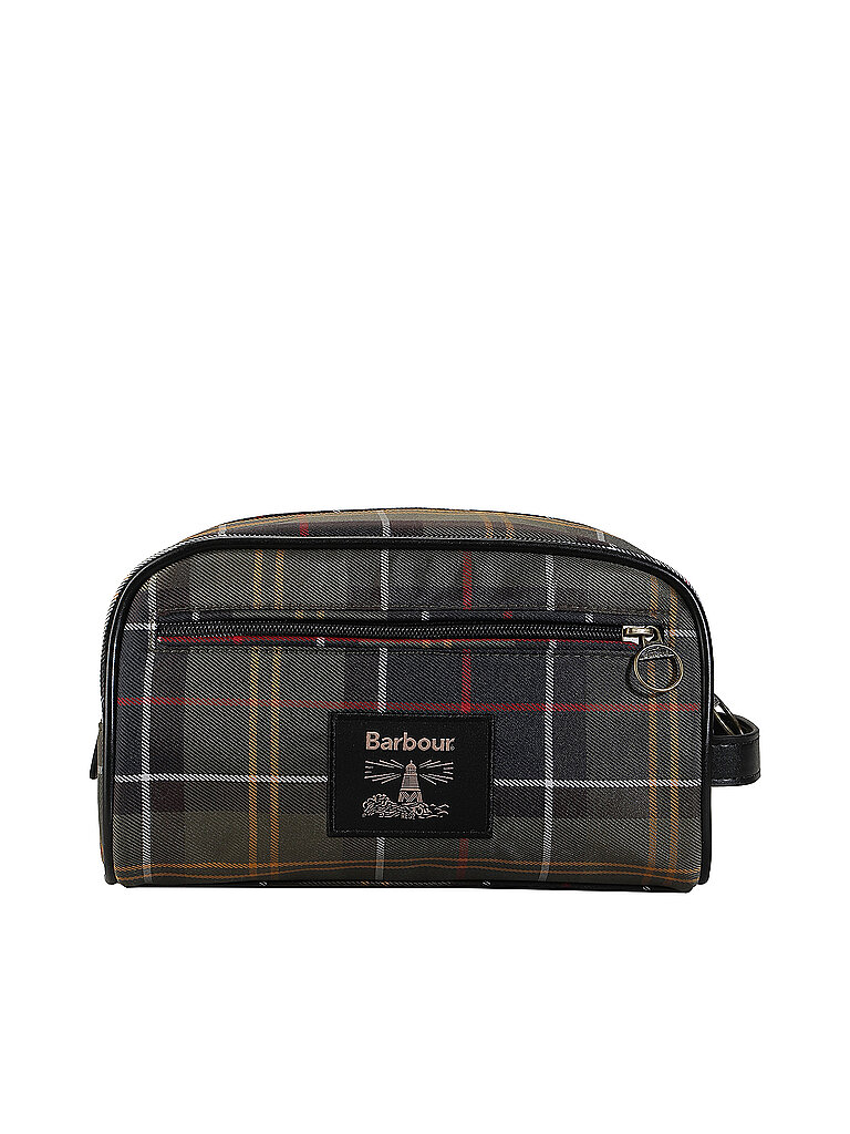 BARBOUR Toilettetasche hellbraun