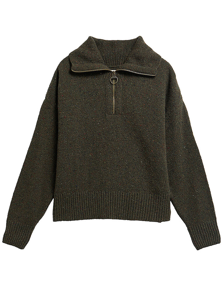 BARBOUR Troyer Pullover LAVENSDALE olive | 34